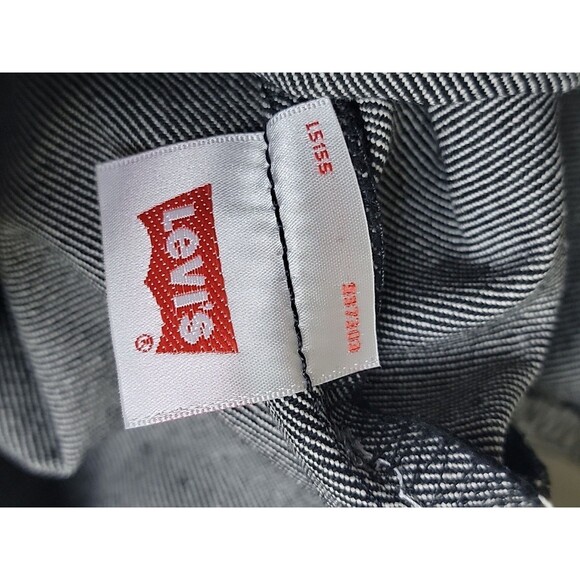 Levis Mens 501 Jeans 40x34 Straight Gray Shrink Fit Button Fly High Rise Cotton - Picture 16 of 16